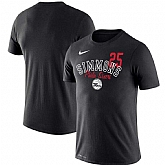 Philadelphia 76ers Ben Simmons Nike Player Performance T-Shirt Black,baseball caps,new era cap wholesale,wholesale hats